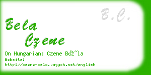 bela czene business card